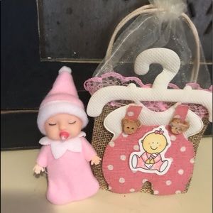 Pink pacifier elf baby